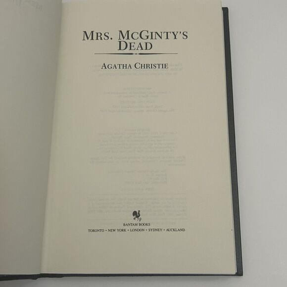 Mrs McGinty’s Dead Agatha Christie Mystery Collection Book Leatherette HC 1987 - Picture 5 of 8